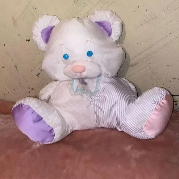 3 Rare PUFFALUMP Fisher Price Baby Bear Baby Mouse & Baby Doggie all w/ rattles - Picture 4 of 16